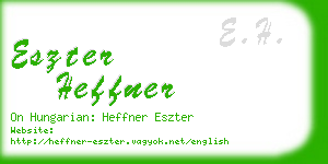 eszter heffner business card